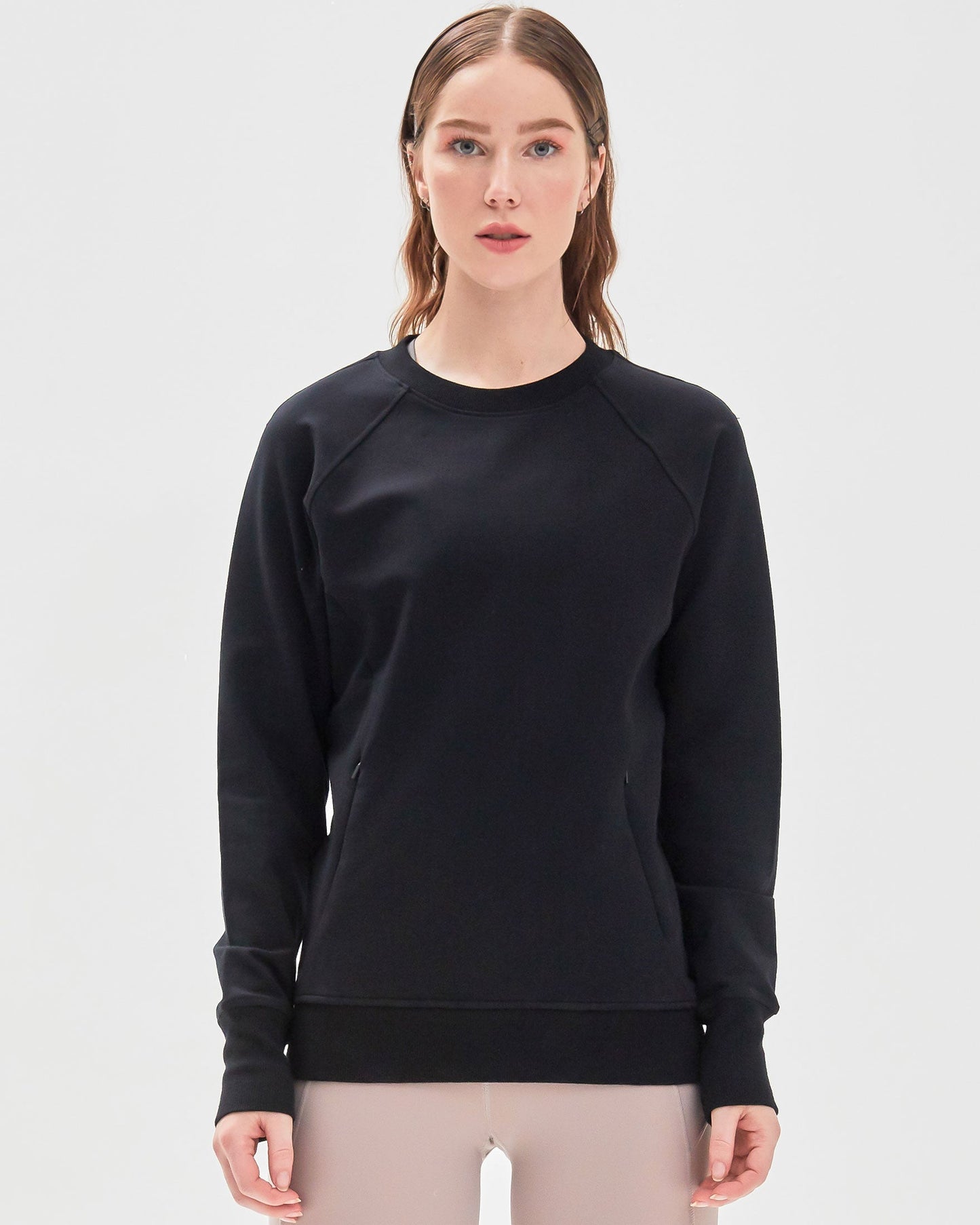 City Zip Slim Crewneck on