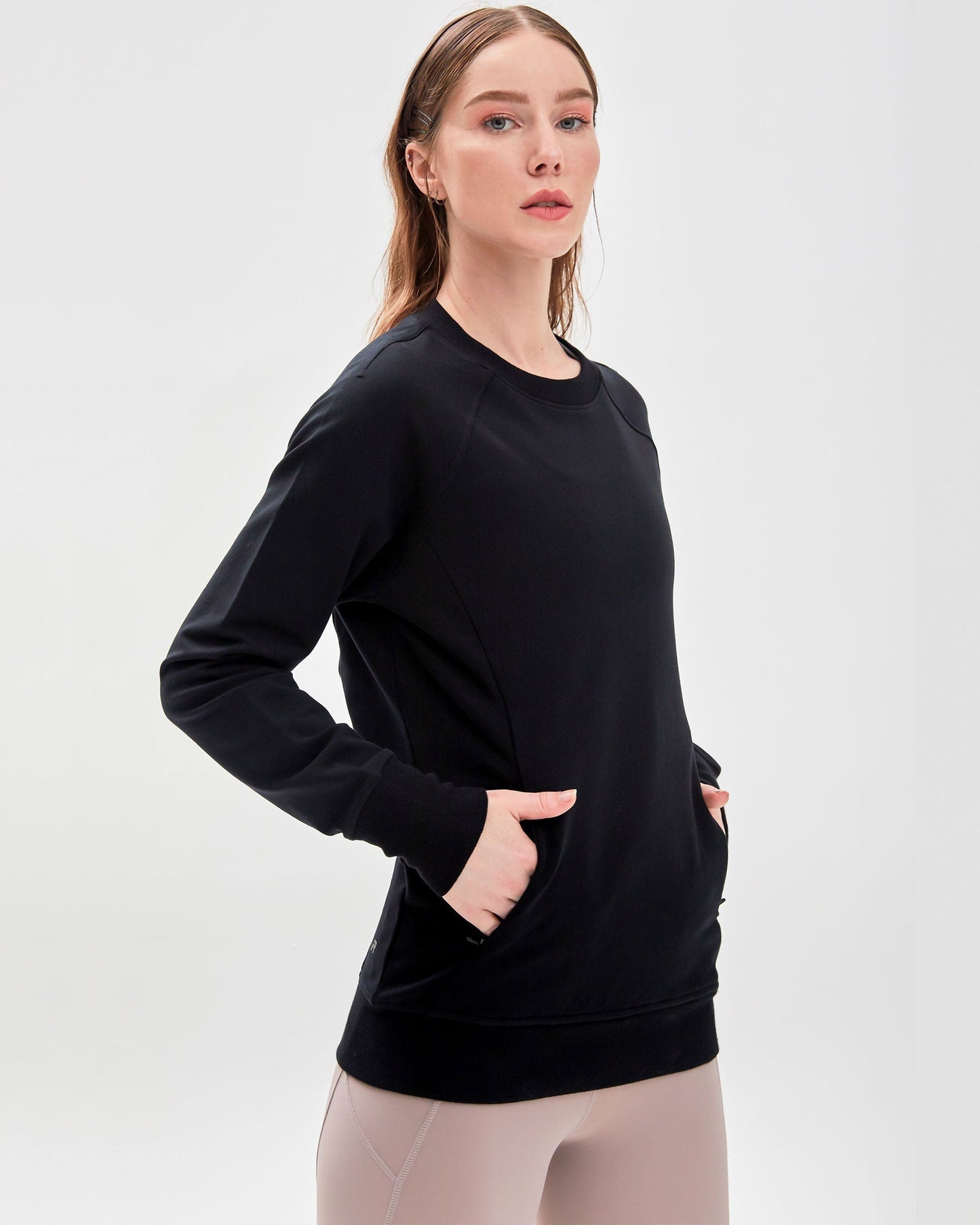 City Zip Slim Crewneck on