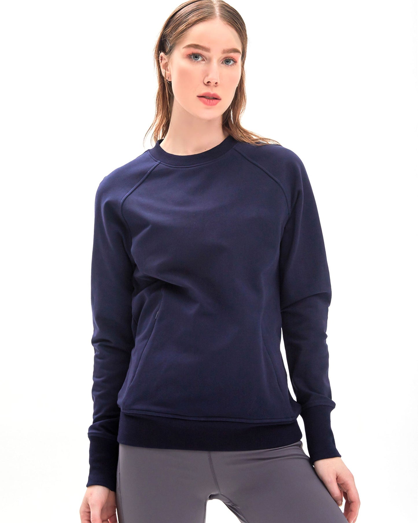 City Zip Slim Crewneck on
