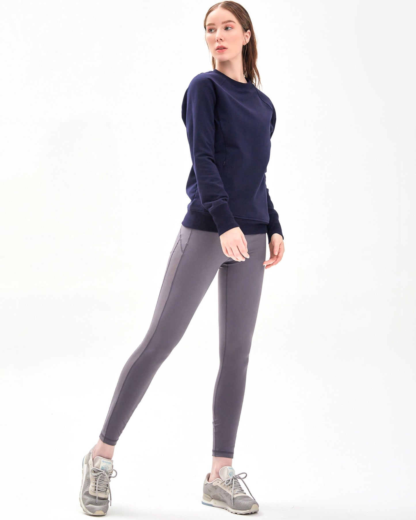 City Zip Slim Crewneck on