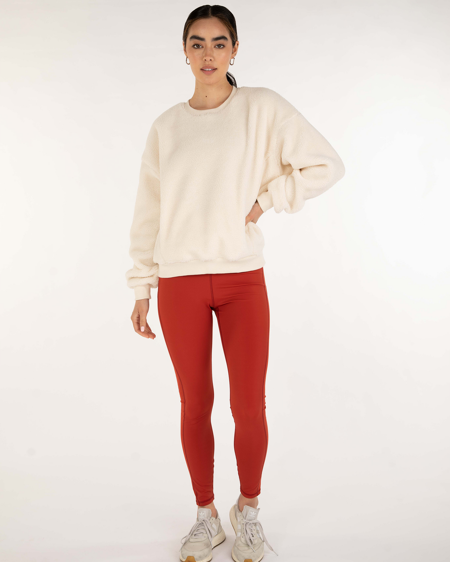 Teddy Sherpa Sweatshirt Micro-Fleece Lined