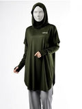 Active Abaya with Hoodie (Cap Sleeves)